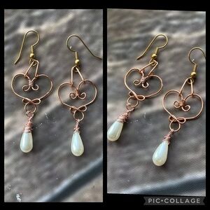 Handmade Pearl Drop Earrings